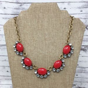 Stella and Dot Mae Red Statement Necklace